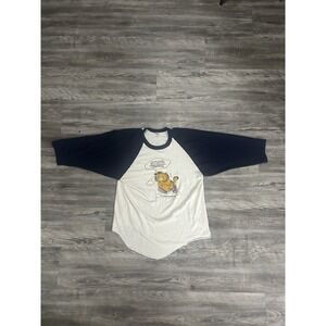 VTG 1978 Garfield Dorm Life Jim Davis Raglan Sleeve T-shirt Collegiate Medium